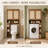 Over-the-Toilet Cabinet with Adjustable Shelves -Light Brown-984481387