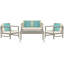 Ensemble de conversation pour 4 personnes Nidhi Eucalyptus-1469337989