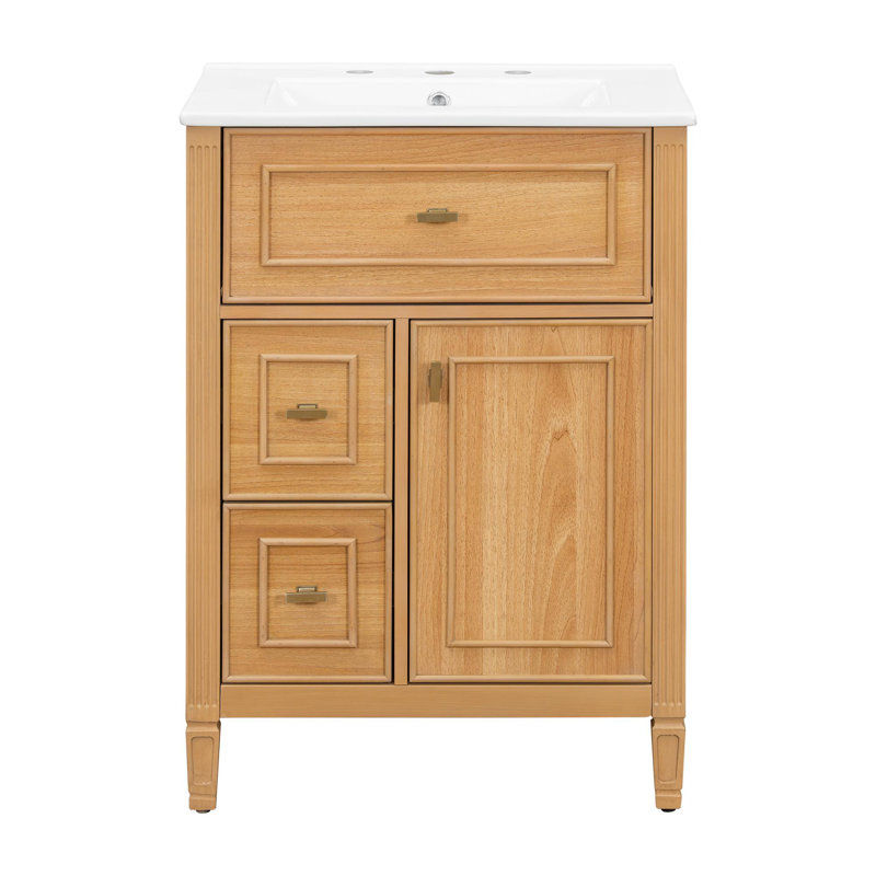 Meuble-lavabo élégant, Bois