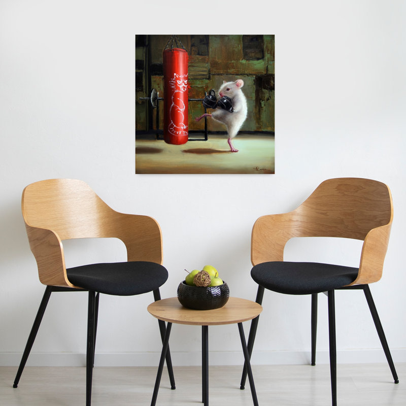 Gym Rat, art urbain contemporain, H 24 po x l 24 po