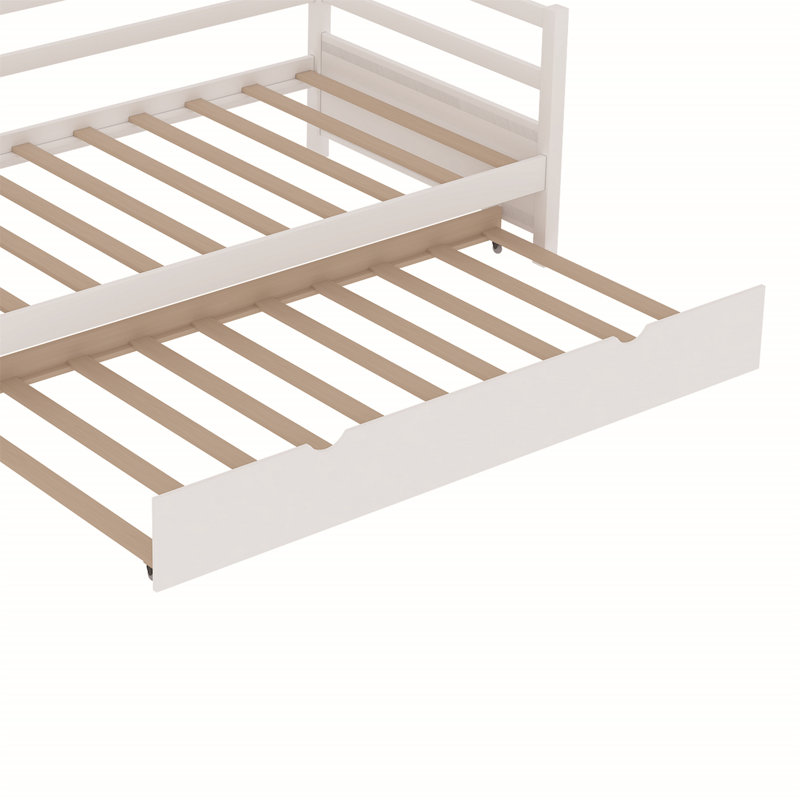 Lit de jour simple avec couchette Blinera, Blanc