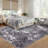 Floral Machine Washable Rug with Non-Slip Backing, Stain-Resistant Soft Low Pile Floor Mats, Foldable Farmhouse Indoor Carpet for Bedroom, Nursery-503651363