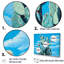 «Cactus Blue Brilliance», ensemble d'art mural sur toile cactus floral-389204056