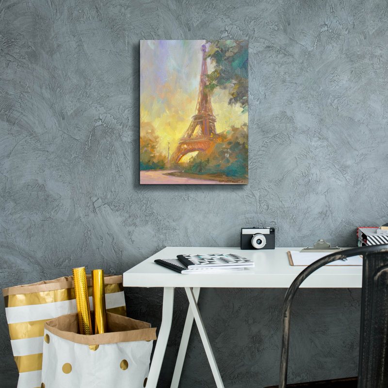 «Eiffile» par Allayn Stevens, art mural sur toile, 12 po x 16 po, H 16 po x l 12 po