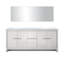Ensemble de meuble-lavabo double 80 "avec miroir Lafarre-113108547-97832480