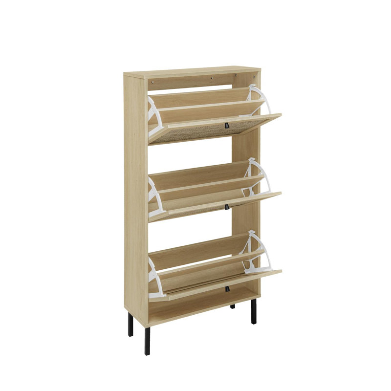 Shoe Storage Cabinet, Natural