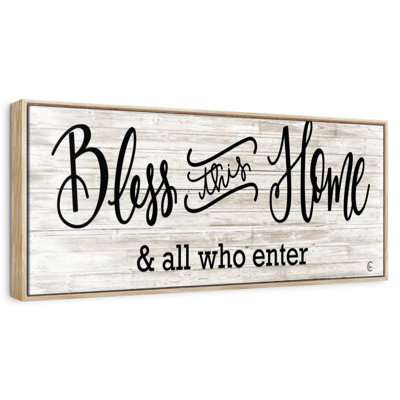 Bless This Home Wall Sign