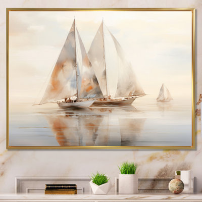 " Beige Boat Minimalism II "