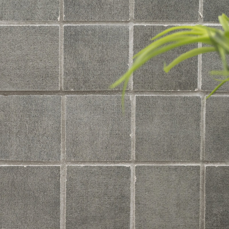 Jamboree 12 in. x 12 in. Matte Ceramic Mosaic Floor and Wall Tile, Cemento