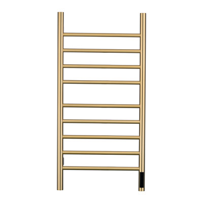 9 Bars Wall Mounted Electric Towel Warmer With Temperature Display