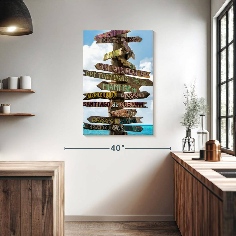 Panneau directionnel Aime Key West III, H 39 po x l 26 po