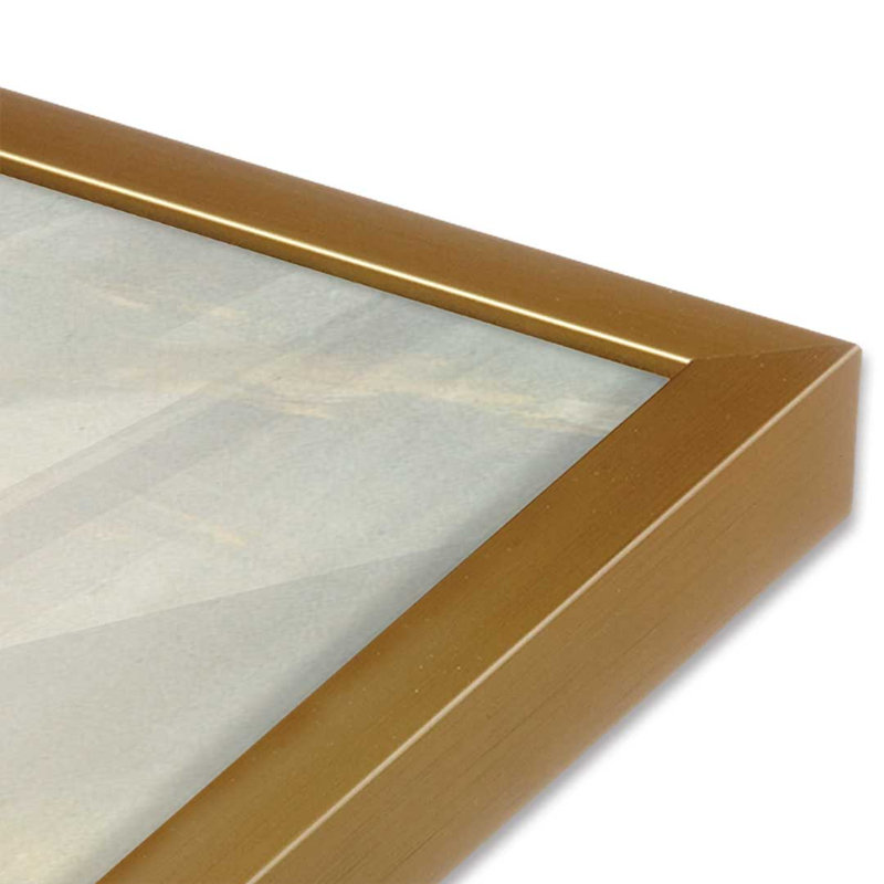 «Serenity» par Marla Rae, reproduction d'art, L 20 po x H 20 po, Impression encadrée, Doré