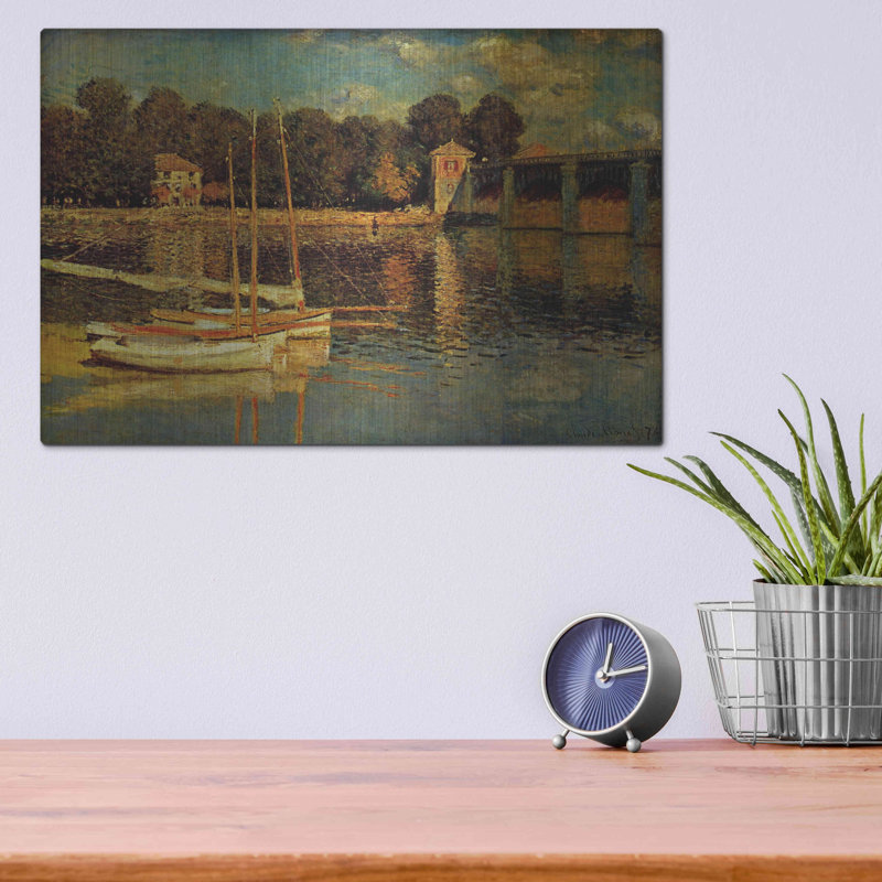«Le pont d'Argenteuil» par Claude Monet, H 12 po x l 16 po