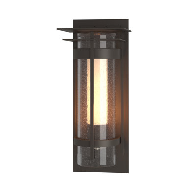 Torch Seeded Glass Outdoor Flush Mount