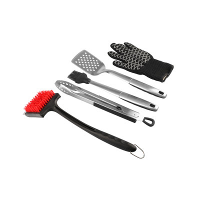 Pitmaster King Cook Clean BBQ Grill Essentials 5Pc Value Set