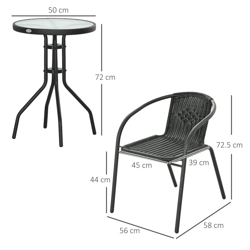 Wicker 2 - Person Garden Lounge Set