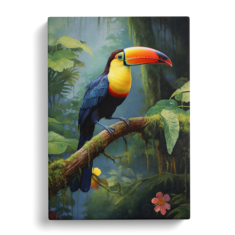 Toucan Classicism - Print, 60cm H x 40cm W x 3cm D