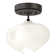 Ume Frosted Glass 1 - Light Semi Flush Mount