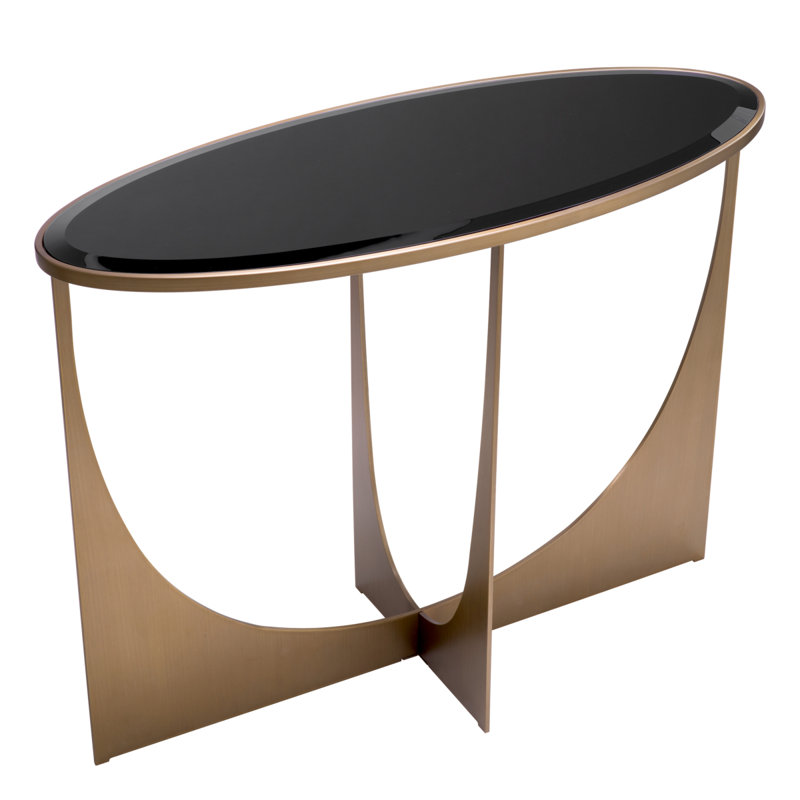 Elegance 39.96'' W Glass Console Table