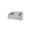 Causeuse en tissu sable - 2 coussins en duvet