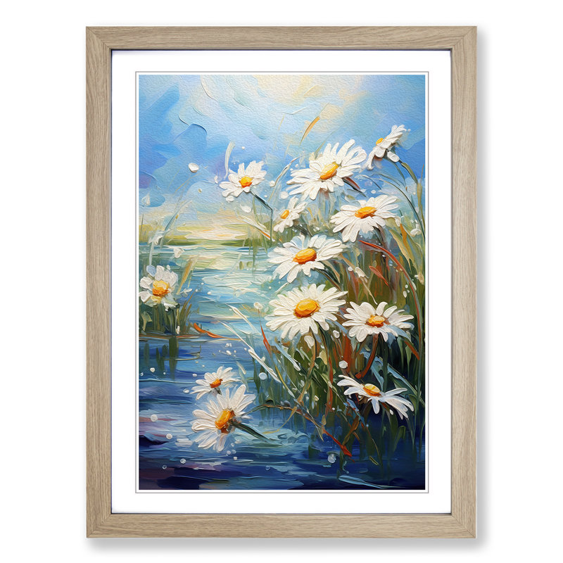 Single Picture Frame Print on Wood, Oak Framed, 64cm H x 46cm W