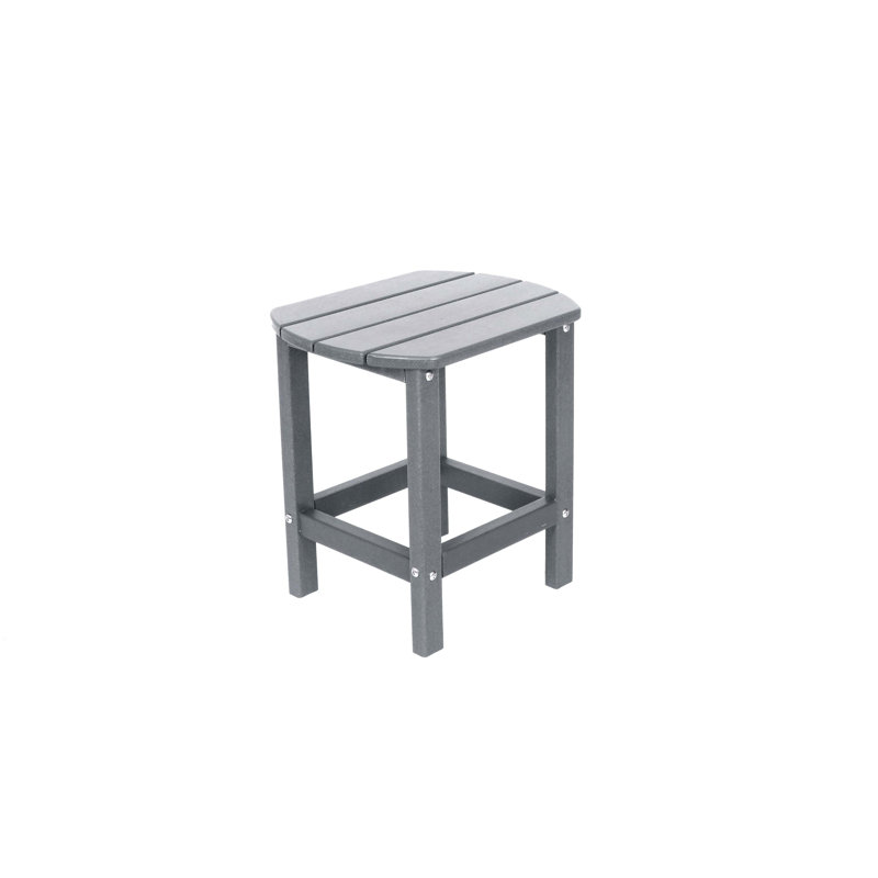 Table d'appoint carrée d'extérieur Adirondack en PEHD résistante aux intempéries