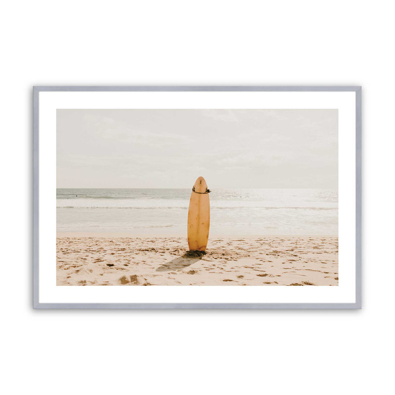 Impression Solitaire Surf II, Cadre en chrome poli, H 13,25 po x l 17,25 po x P 1,25 po