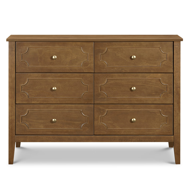 Chloe Regency 6 Drawer Dresser, Brown