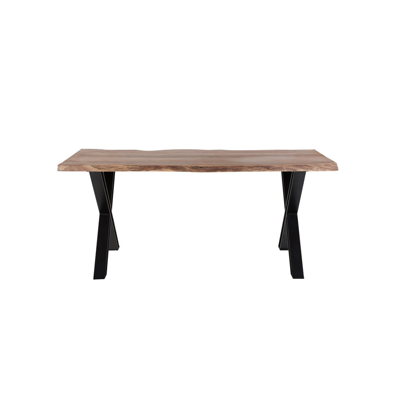Carlita Acacia Rectangular Wood Top Dining Table, H78 x L200 x W102cm