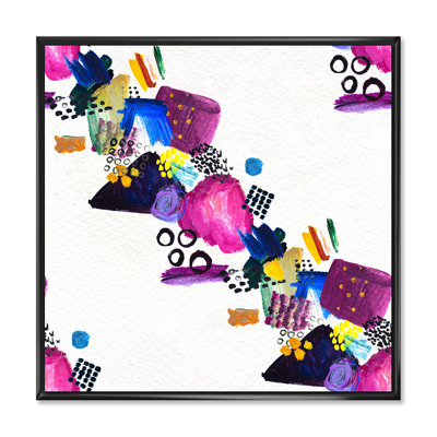 Multicolore sans couture, coups de peinture I - peinture sur toile