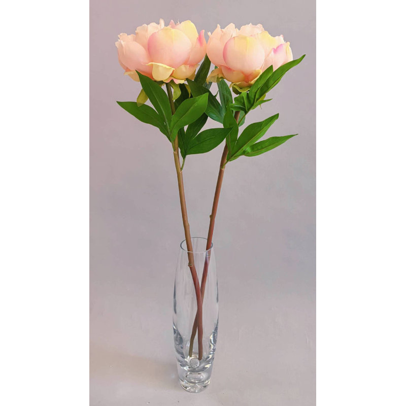 TIGE DE PIVOINE EN SOIE 22 po, Pink