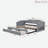 Extendable Upholstered Daybed With 2 Storage Drawers And Led Light-202217189