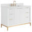 Bungalow 48" Freestanding Standard Single Bathroom Vanity with Top-1912995918