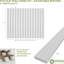 Ensemble de panneaux muraux réglables en PVC H 47 po x T 3/4 po avec lattes l 3 po, non fini (contient 15 lattes)-130792206