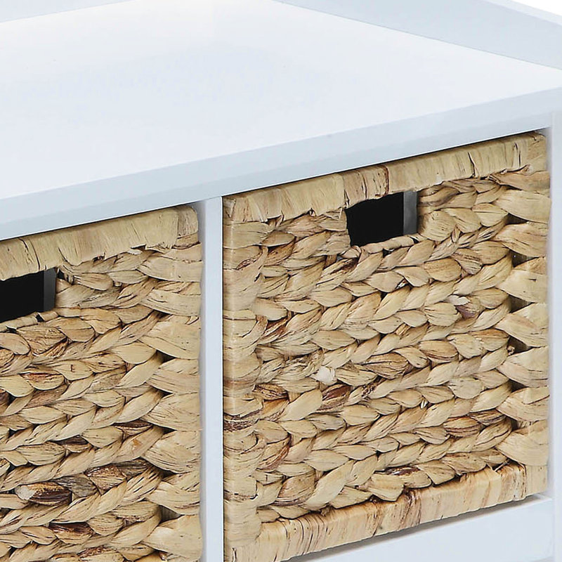 Banc fonctionnel avec 3 tiroirs en bois