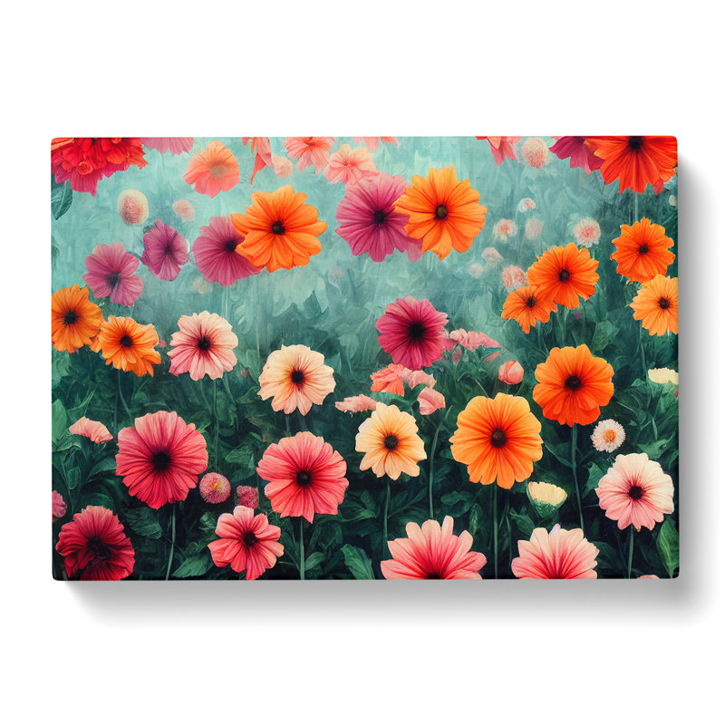 Interesting Flower Market - Wrapped Canvas, 35cm H x 50cm W x 3cm D