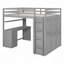 Lit mezzanine avec tiroirs, bureau et garde-robe