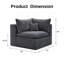 Fauteuil d'appoint rembourré Ashville Chenille-130186106