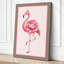 Flamingo in Bloom Botanical - Wrapped Canvas-941249506-941249505