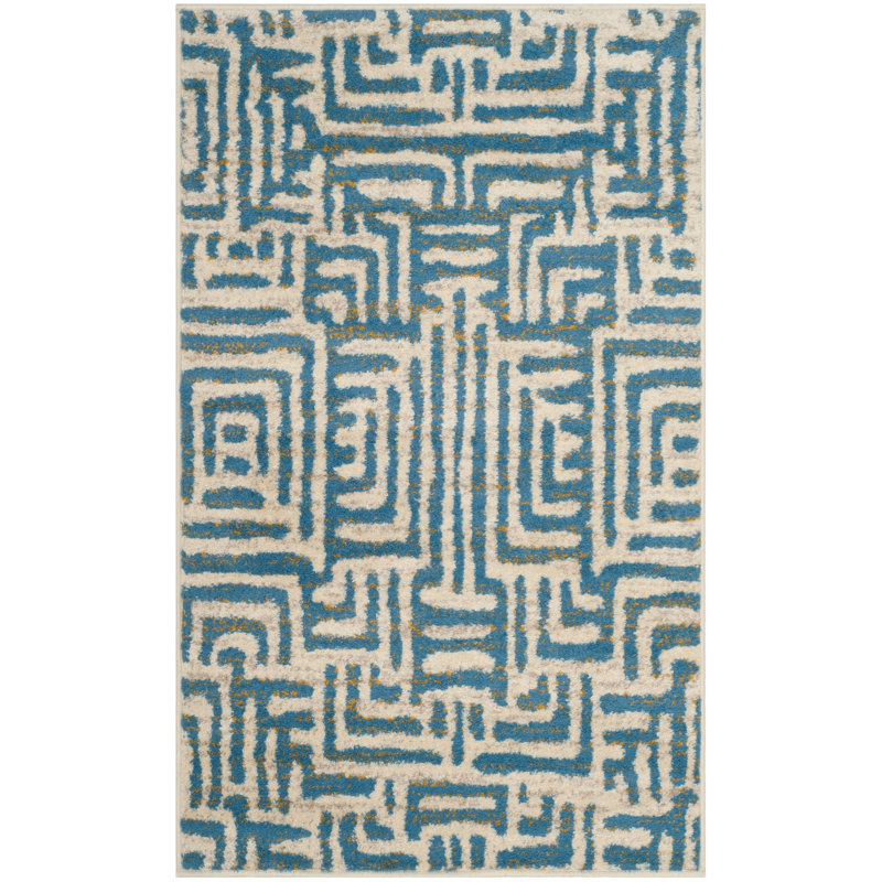 Tapis géométrique Allenby Performance, Rectangulaire 3 pi x 5 pi
