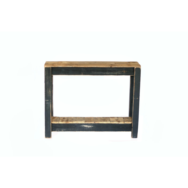 Jepsen 36'' Solid Wood Console Table, Black