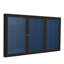 Babillard fermé en vinyle 3 portes avec cadre en satin Ghent-11138442-11138454-11138444