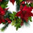 Faux Poinsettia 24'' Wreath