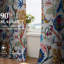 Ensemble de 2 rideaux à motif floral Mid Century-1050334061-1050334071
