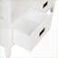 Table basse en pin antique blanc antique - Rangement spacieux pour l'entrée et la chambre à coucher, assemblage facile-1454363548