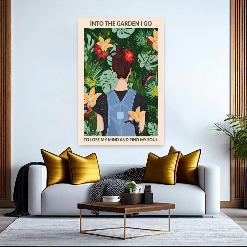Art contemporain fleur colorée, H 60 po x l 40 po
