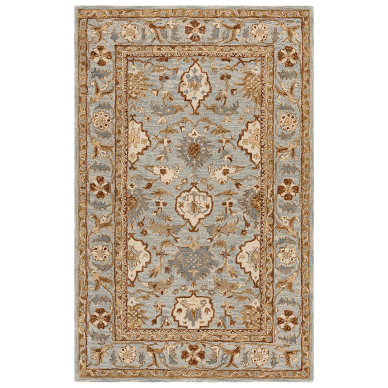 Sarasota Hand Tufted Wool Oriental Rug, Rectangle 5' x 8'