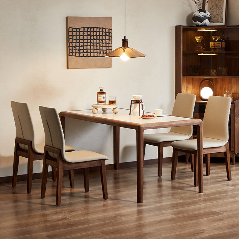 Table de salle à manger rectangulaire Tiy 31,49 po, H 29,52 po x L 55,11 po x l 31,49 po