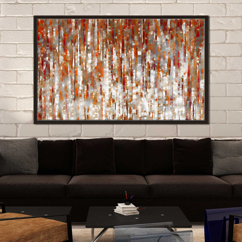 «Under His Care, Isaiah 54:17» par Mark Lawrence, reproduction d'art, H 21,5 po x l 33,5 po x P 2 po, Cadre flottant espresso