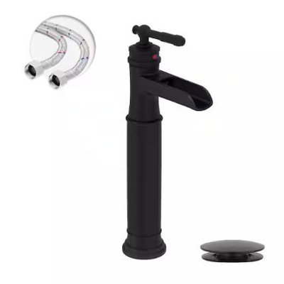 Apex Vessel Single Hole,Single Handle Bathroom Sink Faucet with Drain Assembly